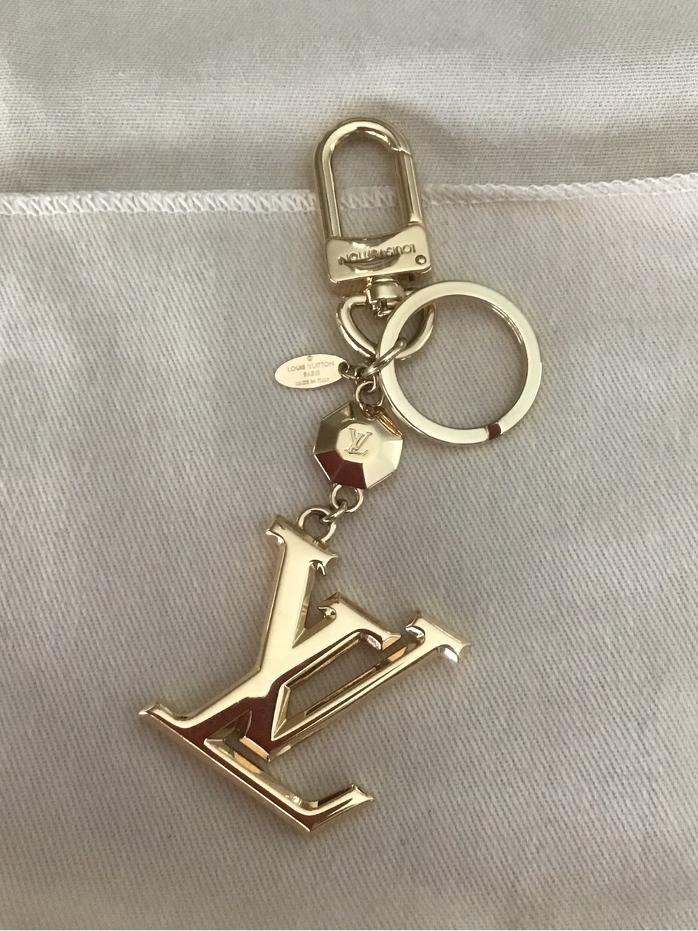 Preloved Louis Vuitton Facettes Bag Charm/ Key Holder